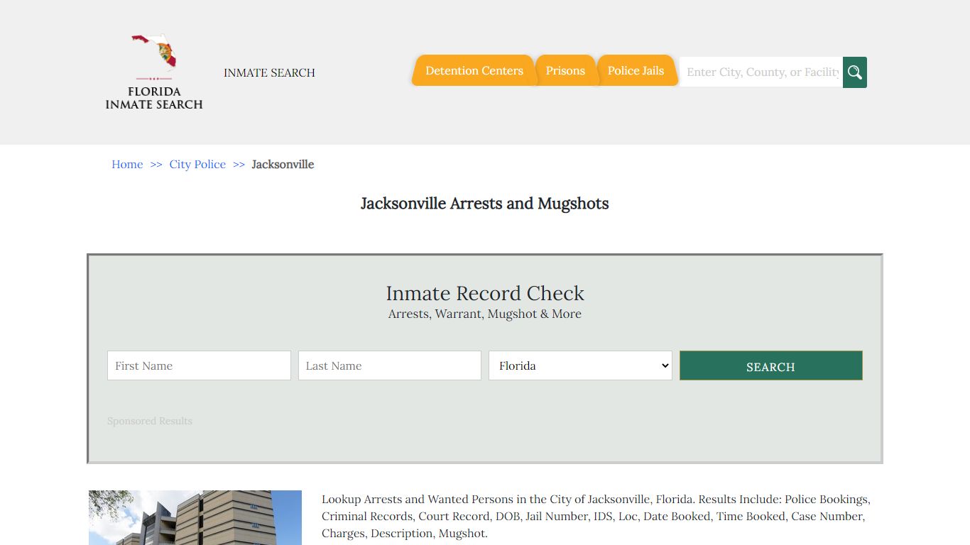 Jacksonville Arrests and Mugshots | Florida Inmate Search